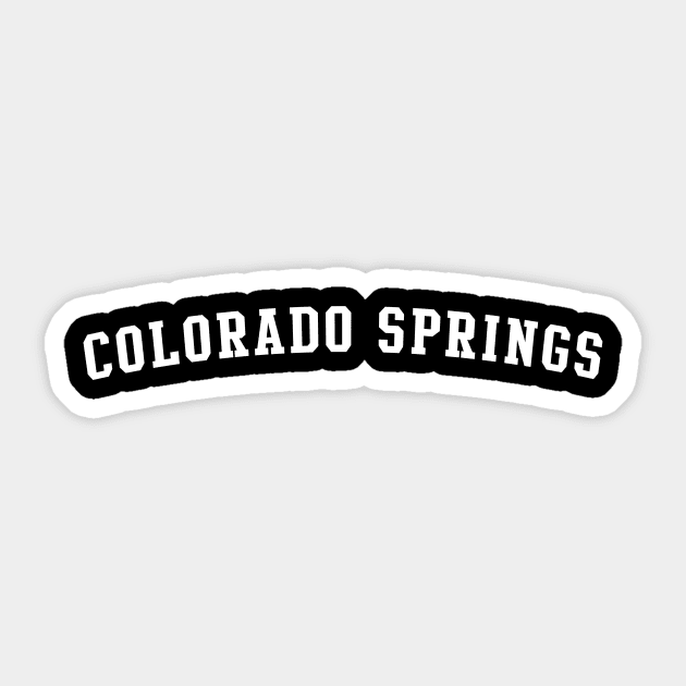 Colorado Springs Sticker by Novel_Designs